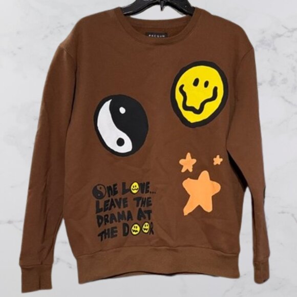 PacSun Sweatshirt scoop neck size M unisex - Picture 1 of 9